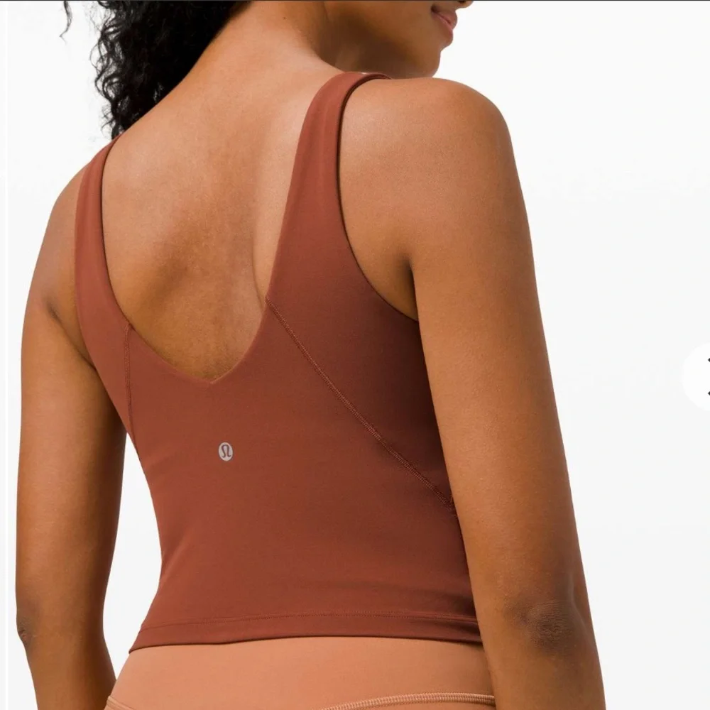 lululemon align tank - gathered front dark terracotta - Picture 3 of 11